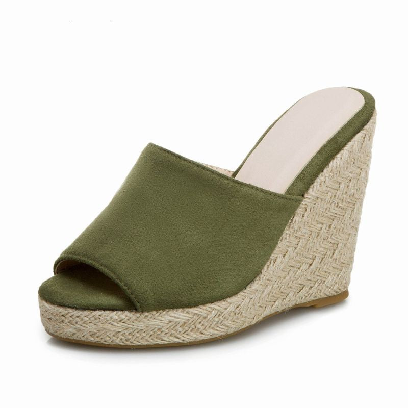 High Heeled with Fabric Surface