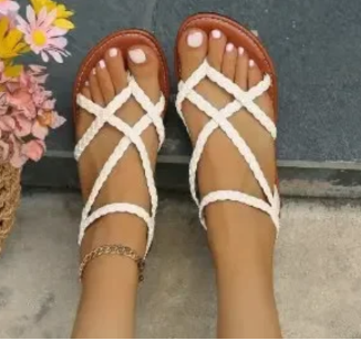 WOLFF Braided Flip Flops