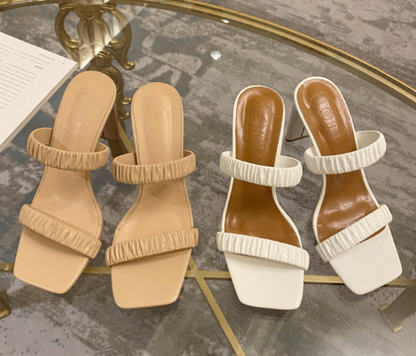 Summer New Open-Toed Square Toe