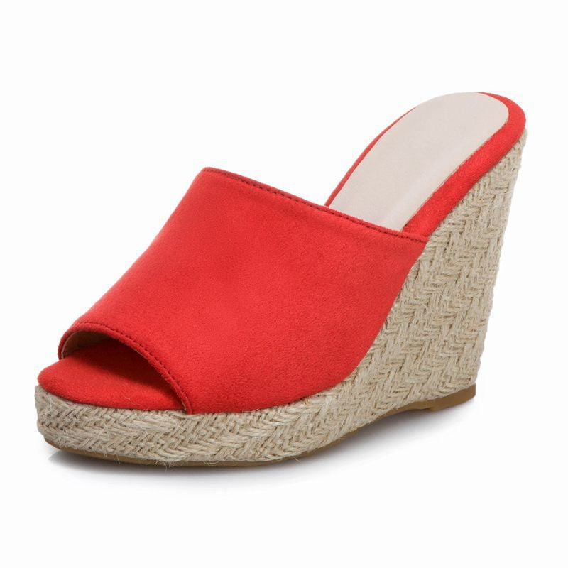 High Heeled  with Fabric Surface