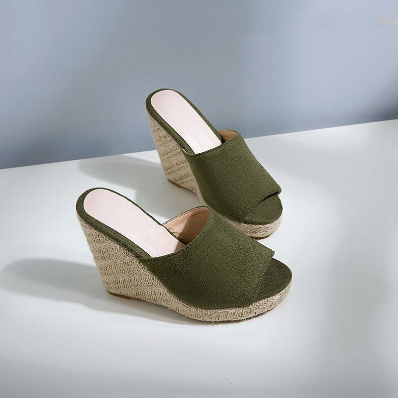 High Heeled  with Fabric Surface