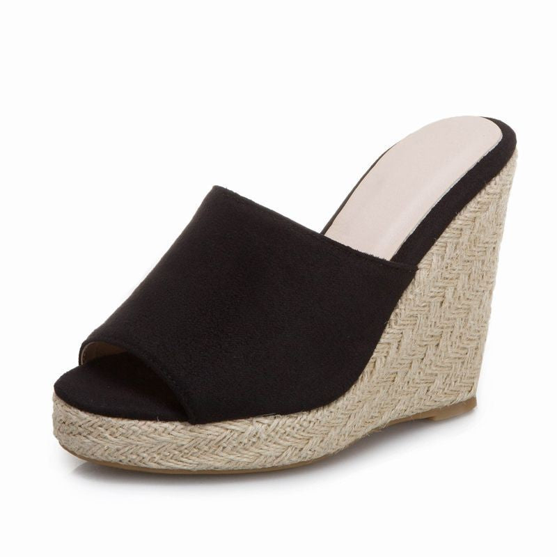 High Heeled  with Fabric Surface