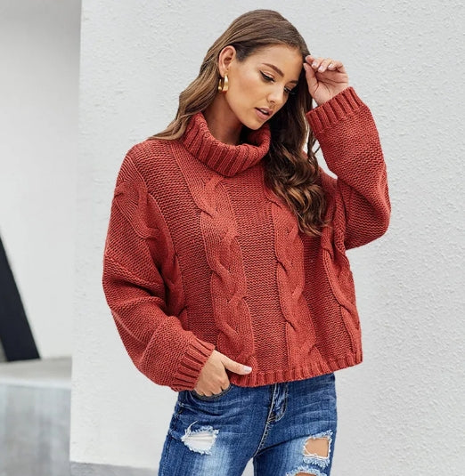 High Neck Women's Sweater