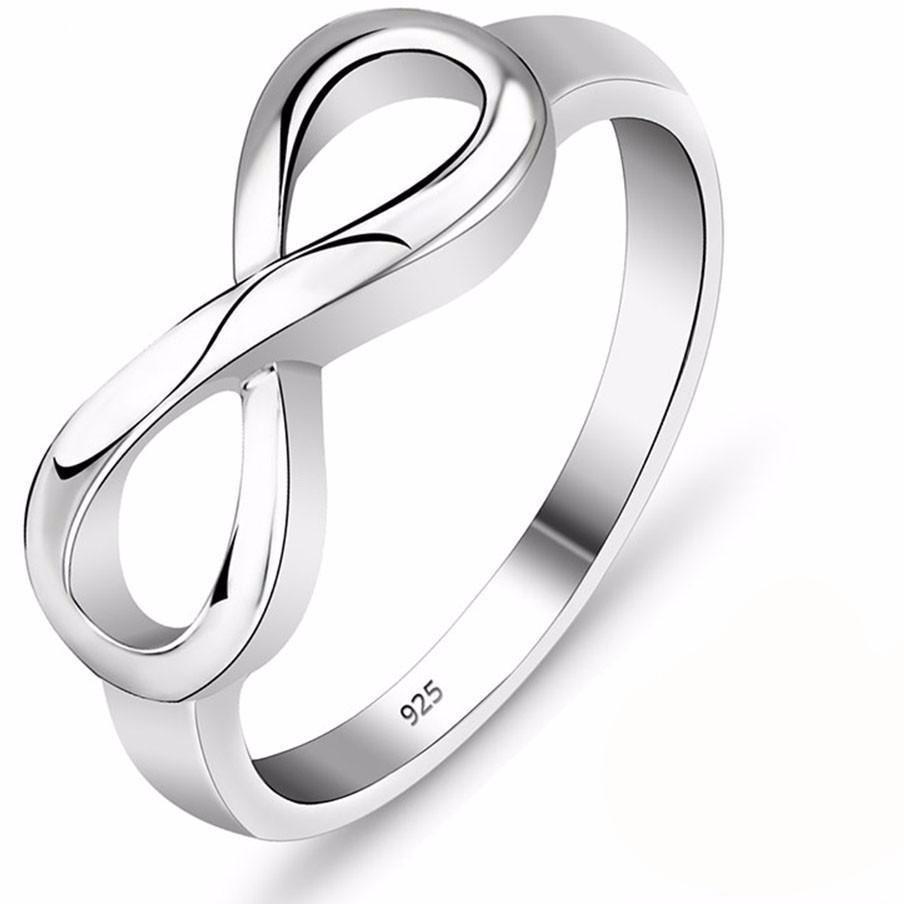 Creative Infinity Ring, Silver-Plated Alloy,  Jewelry