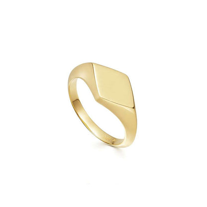 Geometric Faceted Ring - Minimalist Women's Jewelry