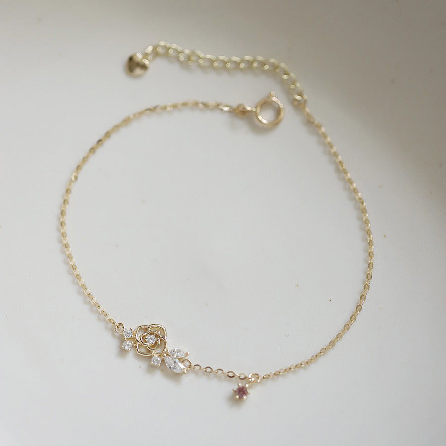 Light Purple Zircon Women's Jewelry - Japanese & Korean Design