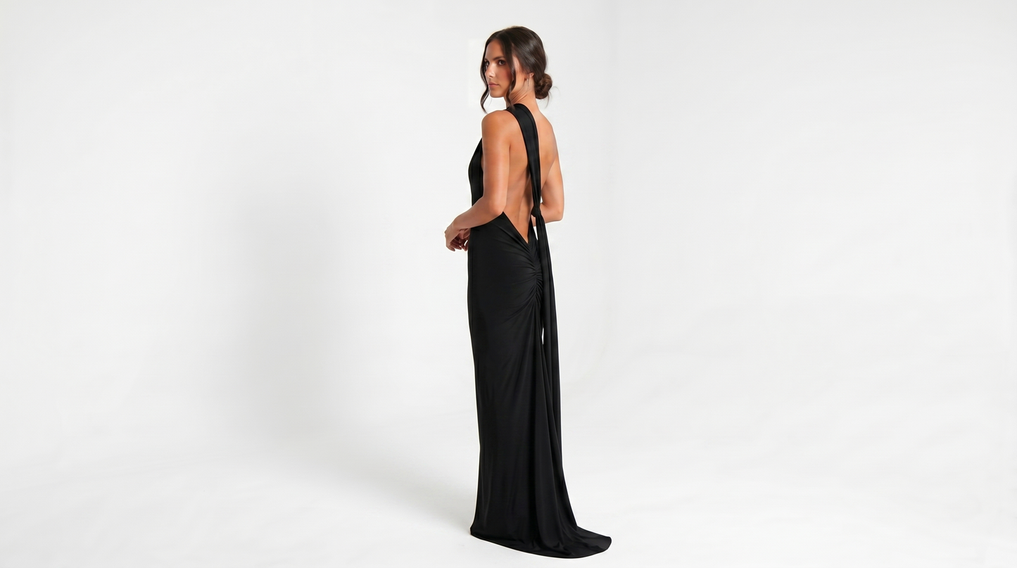 The Valentina Backless Maxi Dress