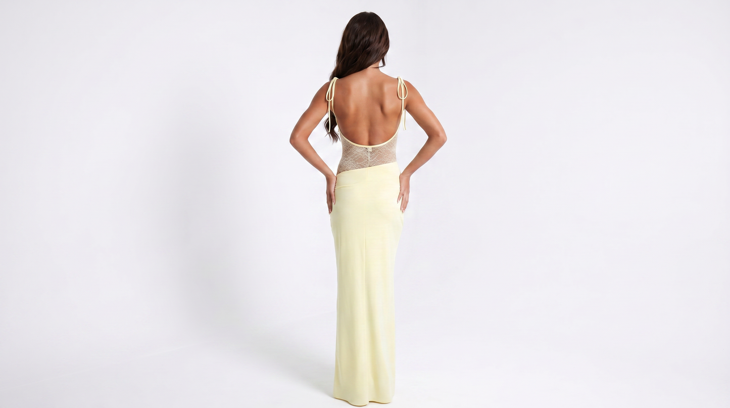The Elise Lace Maxi Dress