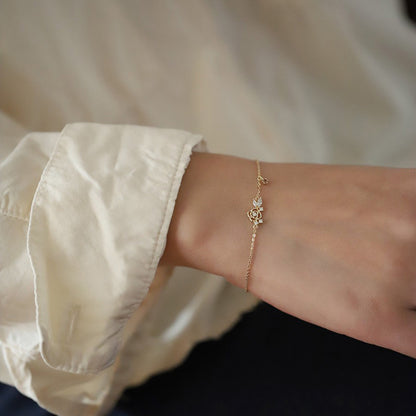 Light Purple Zircon Women's Jewelry - Japanese & Korean Design