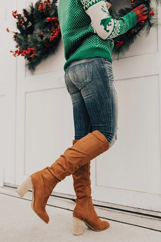 Suede Slimming Boots for Women