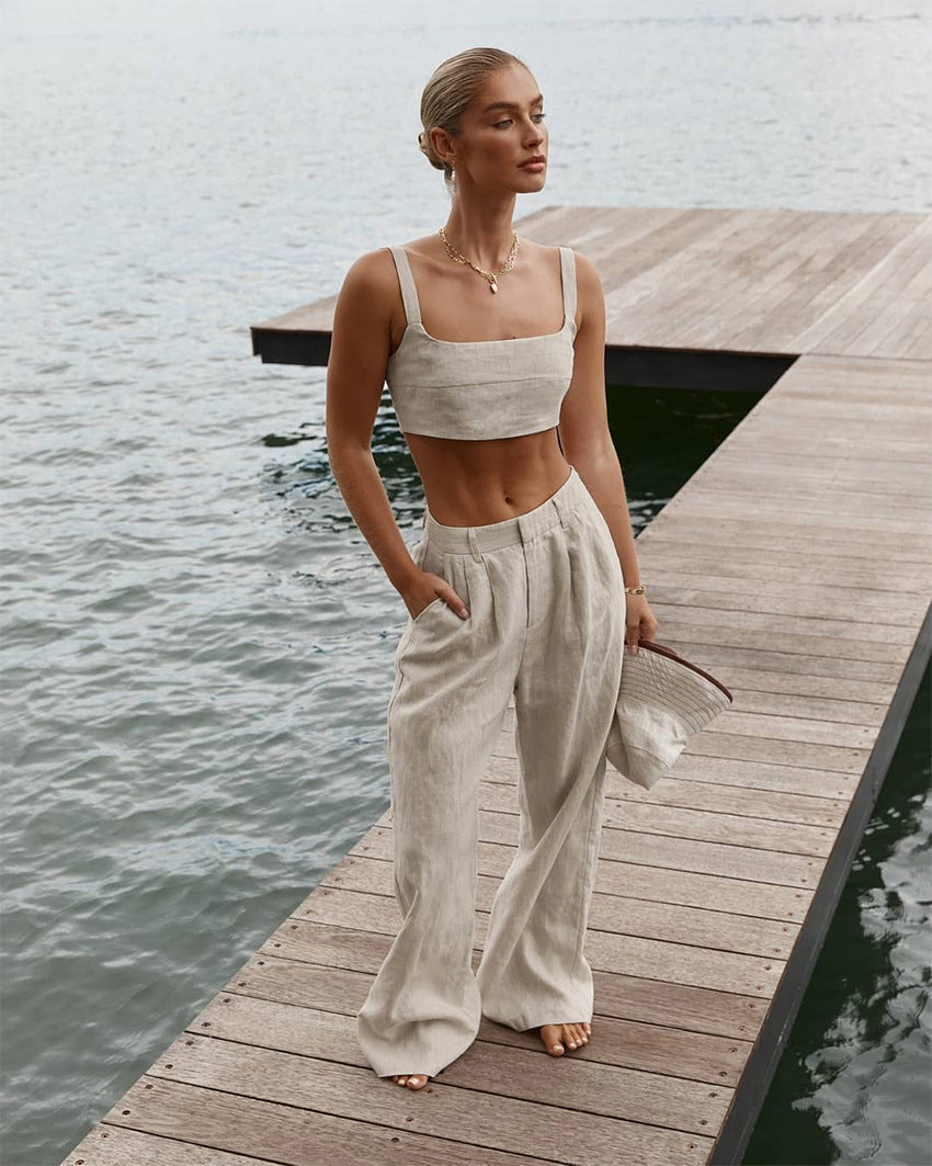 Linen Blend Summer Set