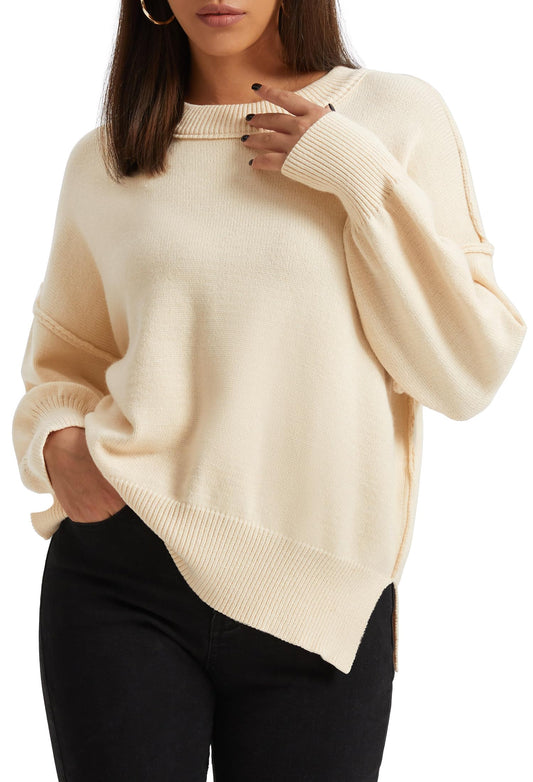 Sienna Oversized Side-Slit Sweater