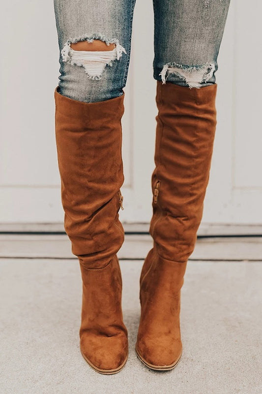 Suede Slimming Boots for Women