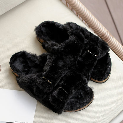 Warm Winter Cotton Slippers for Women
