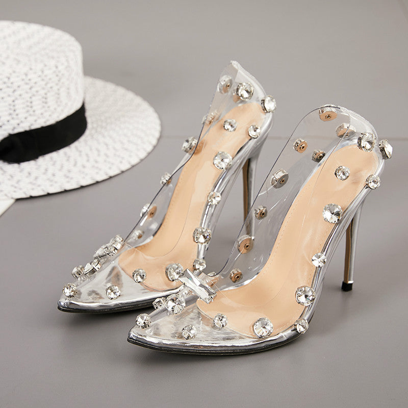 Large Shallow Mouth Transparent Rhinestone
