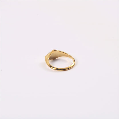 Geometric Faceted Ring - Minimalist Women's Jewelry
