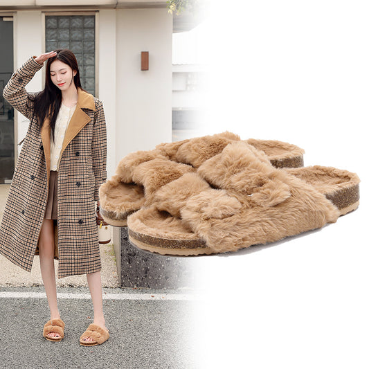 Warm Winter Cotton Slippers for Women