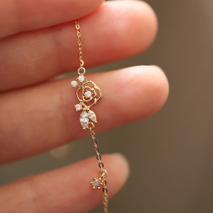 Light Purple Zircon Women's Jewelry - Japanese & Korean Design